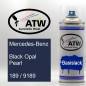 Preview: Mercedes-Benz, Black Opal Pearl, 189 / 9189: 400ml Sprühdose, von ATW Autoteile West.